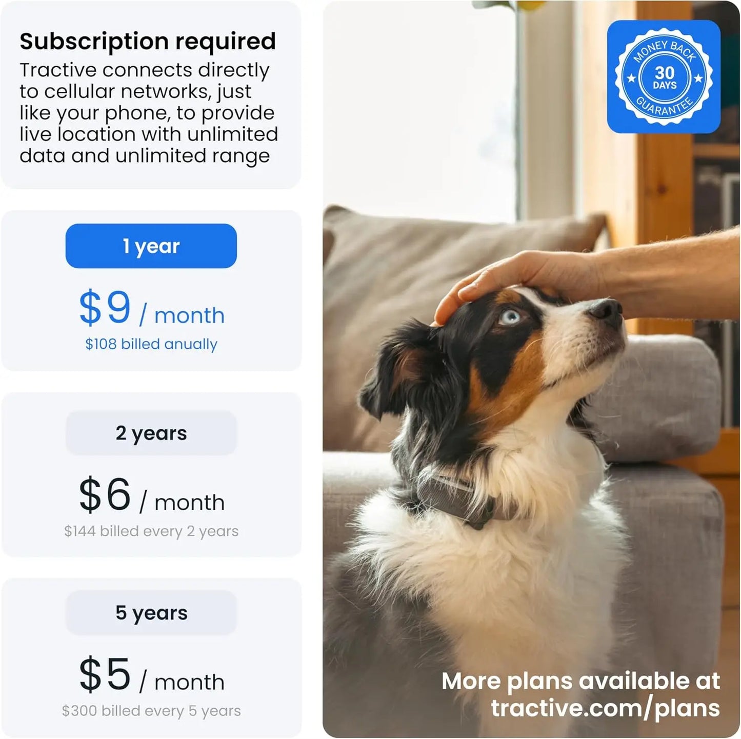 Smart GPS Dog Tracker with Live Tracking, Health Monitoring, and Virtual Fence for Pet Safety