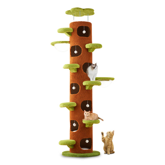 Large Cat Tree with Scratching Post, Tall Cat Tree Tower
