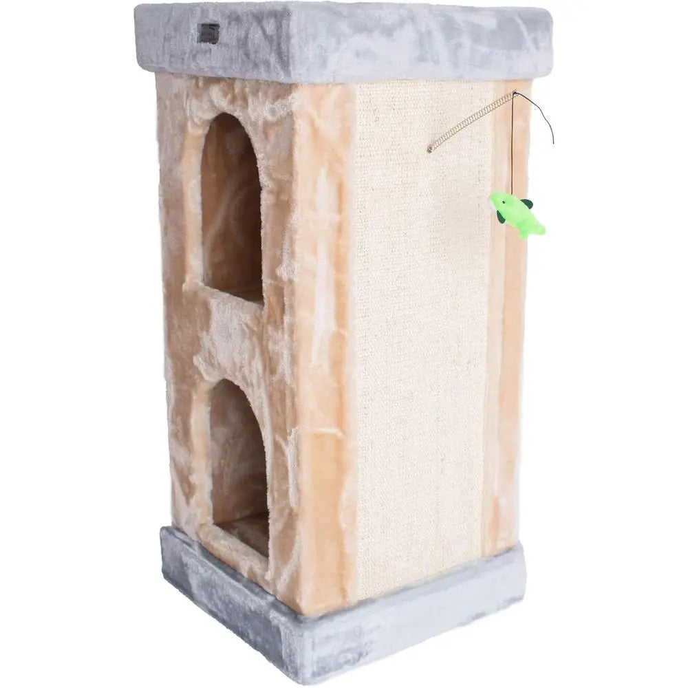 Luxury Beige Cat Tree, Model X3203