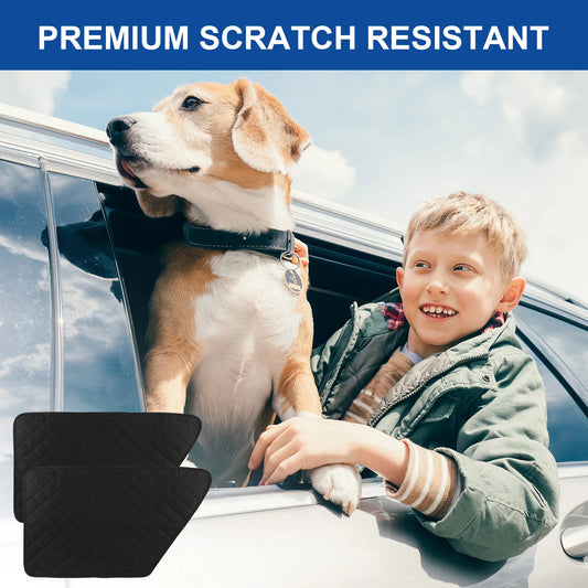 2Pcs Waterproof Car Door Cover for Dog Pet Anti-Scratch Car Cover Washable Car Door Protect Mat for Car SUV Truck Travel