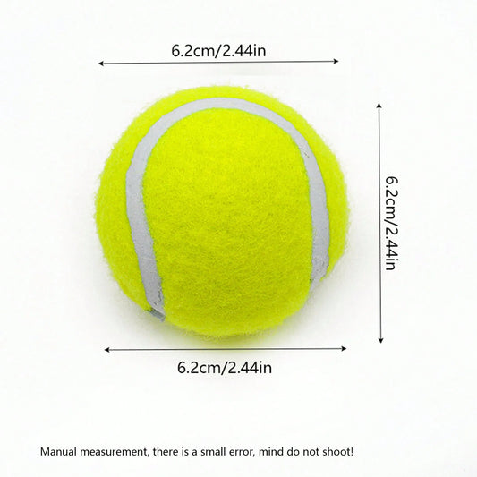 4pcs Training Interactive Dog Tennis Balls High Stretch Rubber For Small & Medium Breeds Equipment Not Included
