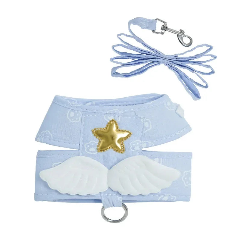 Angel Wing Vest Cat Dog Harness - color choice