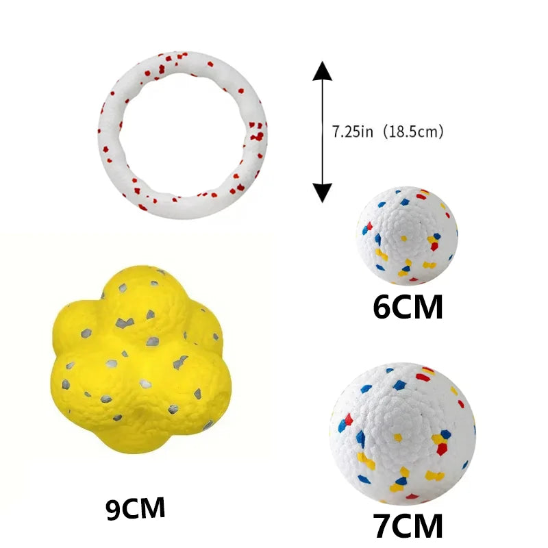Pet Dog Toy Super Bite Resistant Ball Light Chew ETPU Ball High Elastic Interactive Throwing Flying Toys For Dogs
