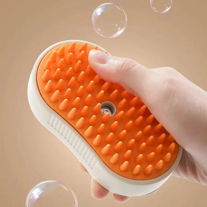 Steam brush for cats, steam brush for dogs new pet steam grooming comb, grooming brush, gentle combing, reduce flyaway hair