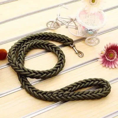 Heavy Duty Large Dog Leash Durable Nylon Braided - various widths