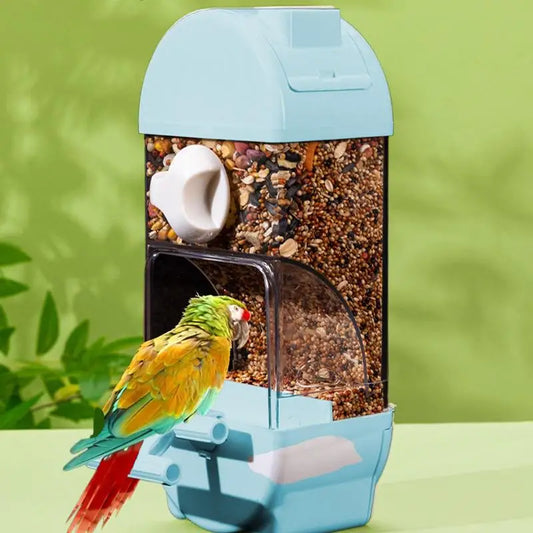 Bird Feeder/Water Dispenser House Shaped Parakeet  Large Capacity Anti Spill Food Container
