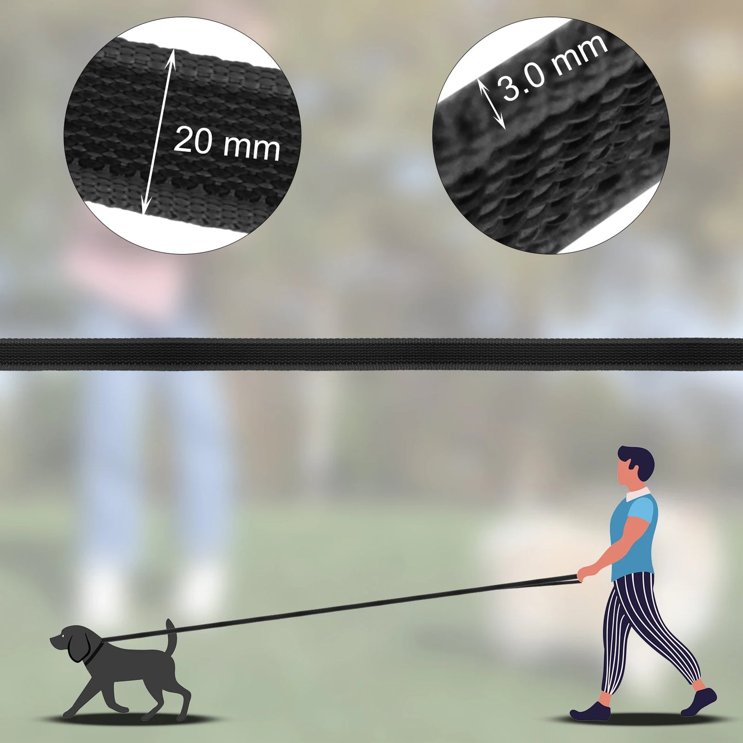 1.5M/2M/5M/3M/15M Dog Leash different color choices