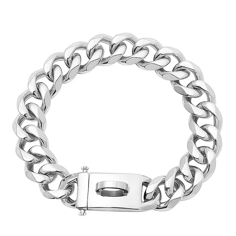 Gold Dog Collar Stainless Steel Metal Pet Choker  - different lengths