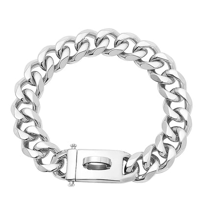 Gold Dog Collar Stainless Steel Metal Pet Choker  - different lengths