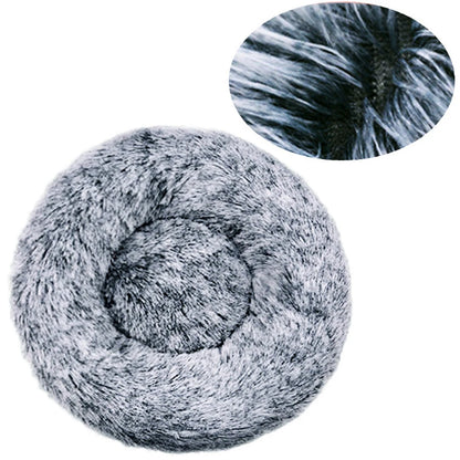 Round Dog Bed Winter-Warm Washable