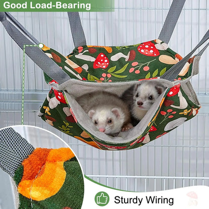 4-Pack Ferret Hammock – Washable Soft Cage Accessories for Guinea Pigs, Sugar Gliders & Small Pets