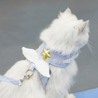 Angel Wing Vest Cat Dog Harness - color choice