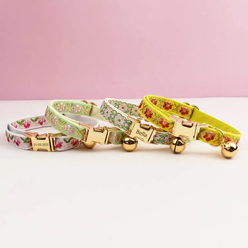Kitten Cat Collar with Bell - various sizes and colors