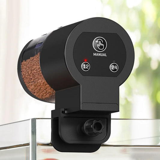 Automatic Fish Tank Feeder Large Capacity Timer Food Dispenser Intelligent Control Fish Feeder for Tank Aquariums & Pond