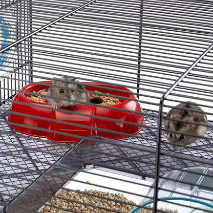 Favola Hamster Cage Includes Free Water Bottle, Exercise Wheel, Food Dish amp Hamster HideOut Large Hamster Cage Measures 23.6L