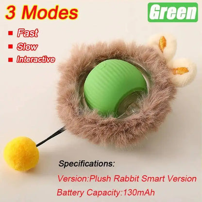 Automatic Rolling Ball Dog Toy – Interactive Self-Moving Pet Toy, Multiple Colors
