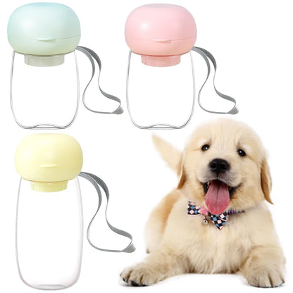 Lightweight Pet Water Bottle Dispenser With Lanyard Puppy Pet Drinker For Dog Accessories Supplies Outdoor Portable Traveling