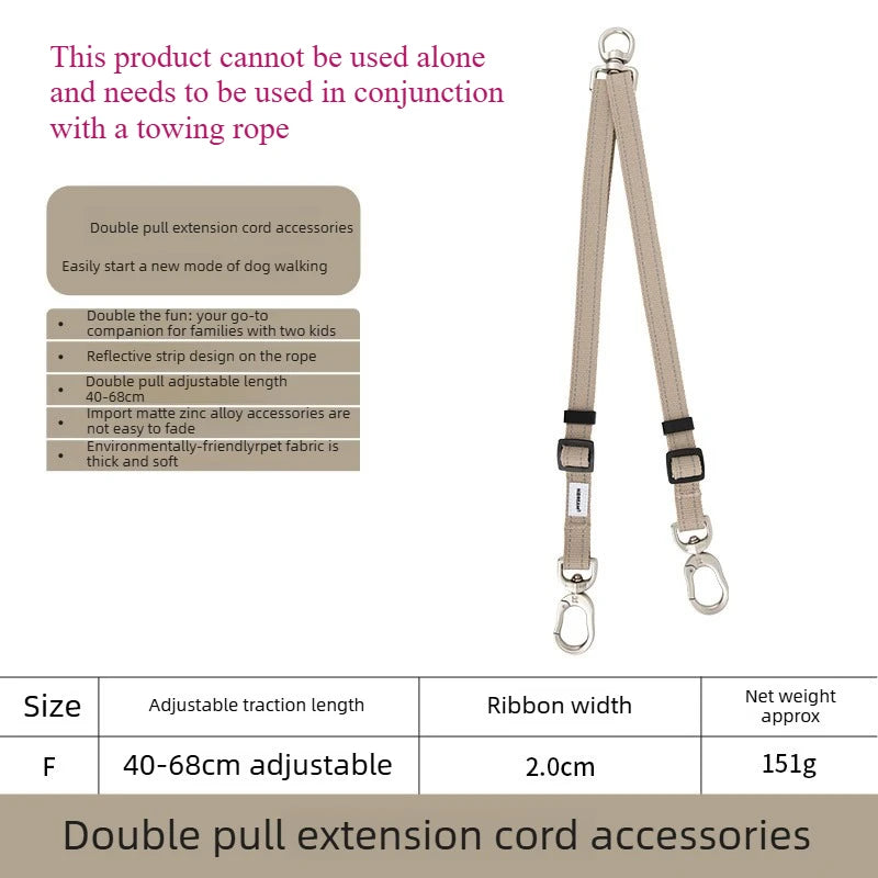 Bungee Buffer Dog Leash Set Anti-Shock - different colors
