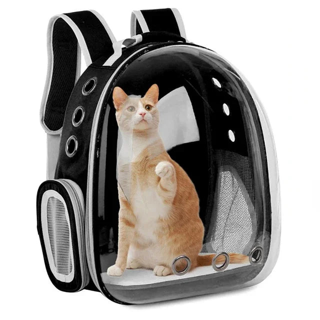 Pet Cat Carrying Bag/Backpack Breathable Portable Transparent Backpack Puppy Dog Transport Carrier Space Capsule Bags