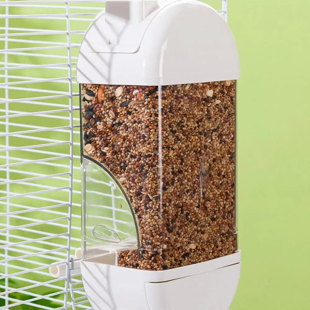 Bird Feeder/Water Dispenser House Shaped Parakeet  Large Capacity Anti Spill Food Container