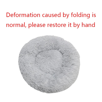 Round Dog Bed Winter-Warm Washable