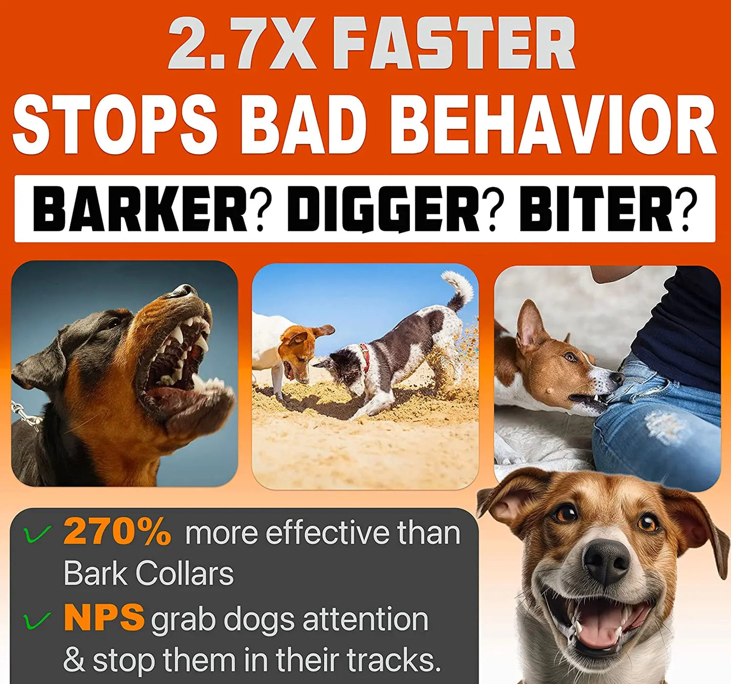2026 Release Pet Dog Repeller Ultrasonic Dog Training Device Rechargeable Anti Dog Bark Deterrent Device With LED Flashlight