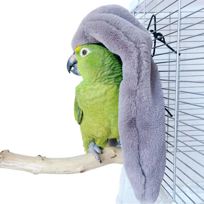 Winter Warm Bird Shawl Nest Corner Parrot Blanket Pet Small Animal Hanging Tent Cage For Parakeet Lovebird Cockatiel