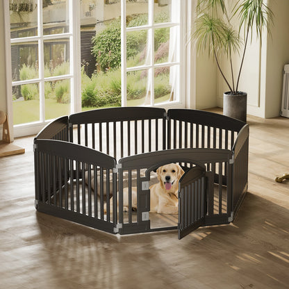 JHK Plastic Dog Playpen 6 Panel 24IN Expandable & Durable
