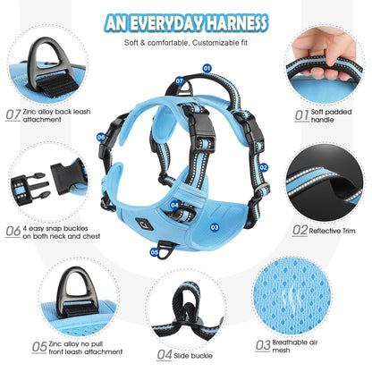 Dog Harness and Leash Combo, Escape Proof different colors and sizes
