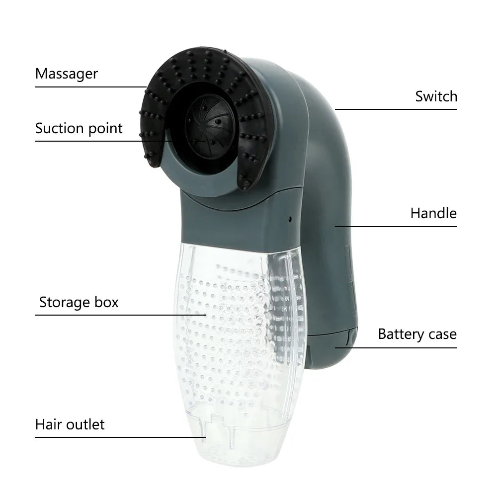 Vacuum Fur Cleaner Electric Cat Dog Hair Remover Deshedding Clipper Suction Device
