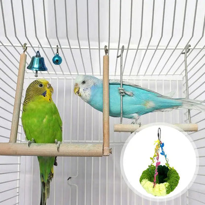 Parrot Warm Bed Cozy Cushion Plush Bird House Cute Bird Bed Nest Hung For Parakeet Lovebirds Small To Medium Birds Bird