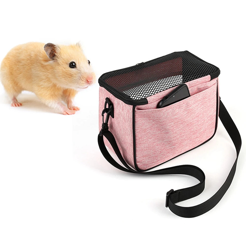 Small Animal Carrier Backpack for Small Pet, Breathable Portable, Outgoing Crossbody Travel Bag, Windproof