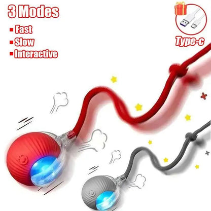 Automatic Rolling Ball Dog Toy – Interactive Self-Moving Pet Toy, Multiple Colors