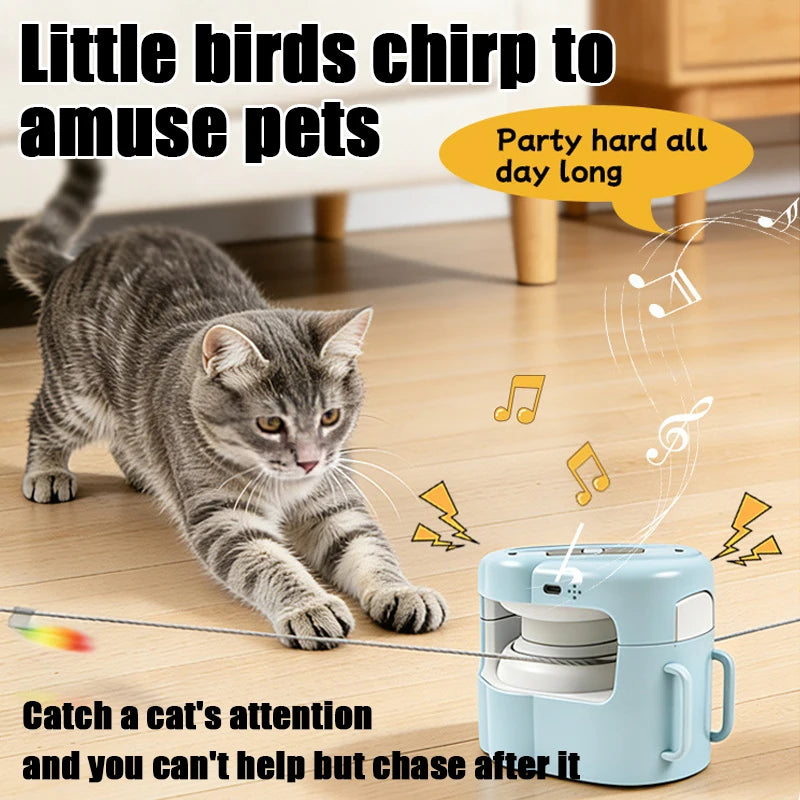 1PC Automatic Cat Chaser Toy Remote Control with Adjustable Speed