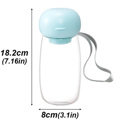 Lightweight Pet Water Bottle Dispenser With Lanyard Puppy Pet Drinker For Dog Accessories Supplies Outdoor Portable Traveling