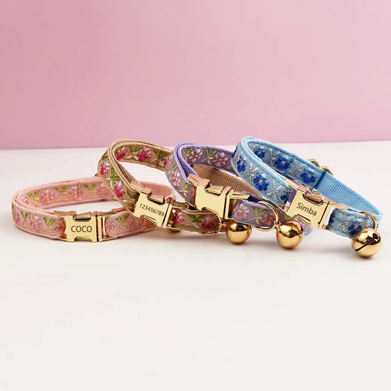 Kitten Cat Collar with Bell - various sizes and colors