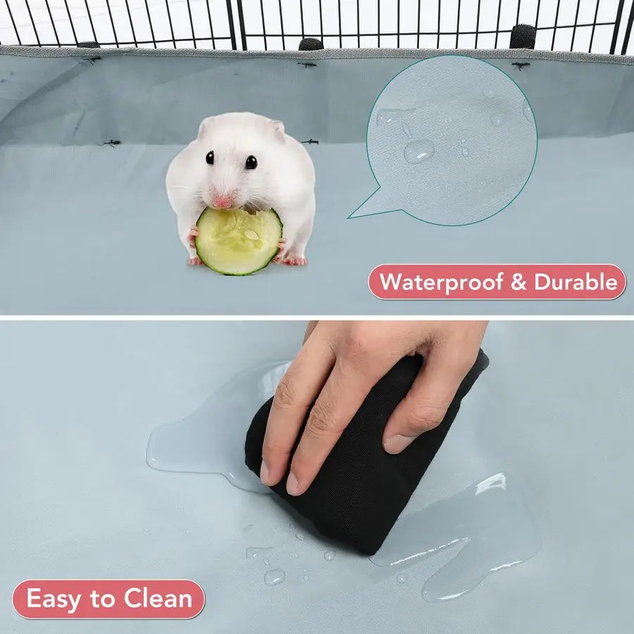 Panels Small Animal Playpen, 48 x 24 x 16  with Waterproof Mat