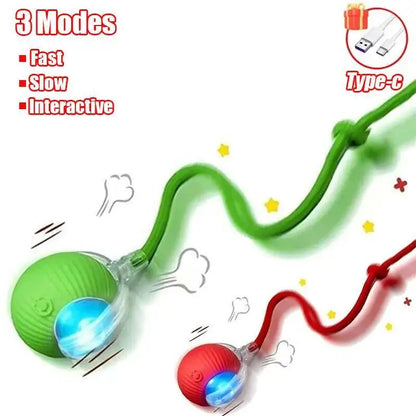 Automatic Rolling Ball Dog Toy – Interactive Self-Moving Pet Toy, Multiple Colors