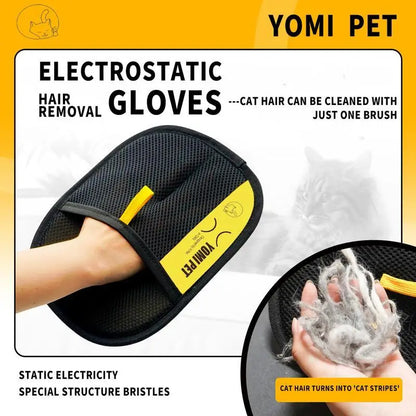 Pet Hair Cleaning And Collection Gloves Pet Double-sided Multi-functional Beauty Glove Tool Reduce The Pressure Of Pet Ownership