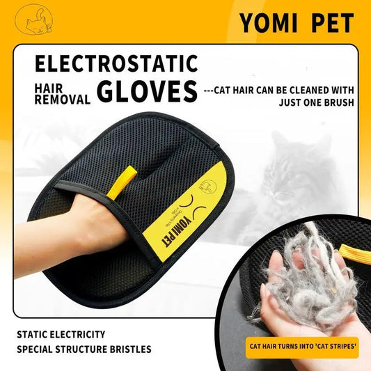 Pet Hair Cleaning And Collection Gloves Pet Double-sided Multi-functional Beauty Glove Tool Reduce The Pressure Of Pet Ownership