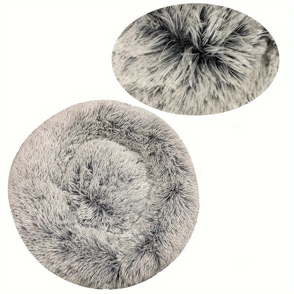 Round Dog Bed Winter-Warm Washable