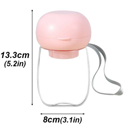 Lightweight Pet Water Bottle Dispenser With Lanyard Puppy Pet Drinker For Dog Accessories Supplies Outdoor Portable Traveling