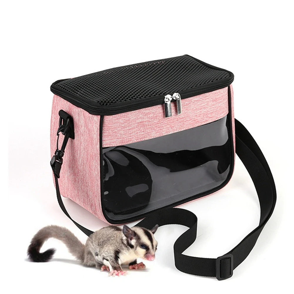Small Animal Carrier Backpack for Small Pet, Breathable Portable, Outgoing Crossbody Travel Bag, Windproof