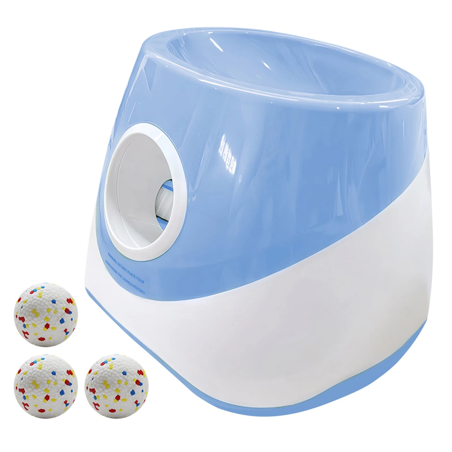 Interactive Automatic Ball Launcher with 3 Tennis Balls Ball Thrower Machine for Small and Medium-Sized Dogs