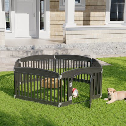 JHK Plastic Dog Playpen 6 Panel 24IN Expandable & Durable