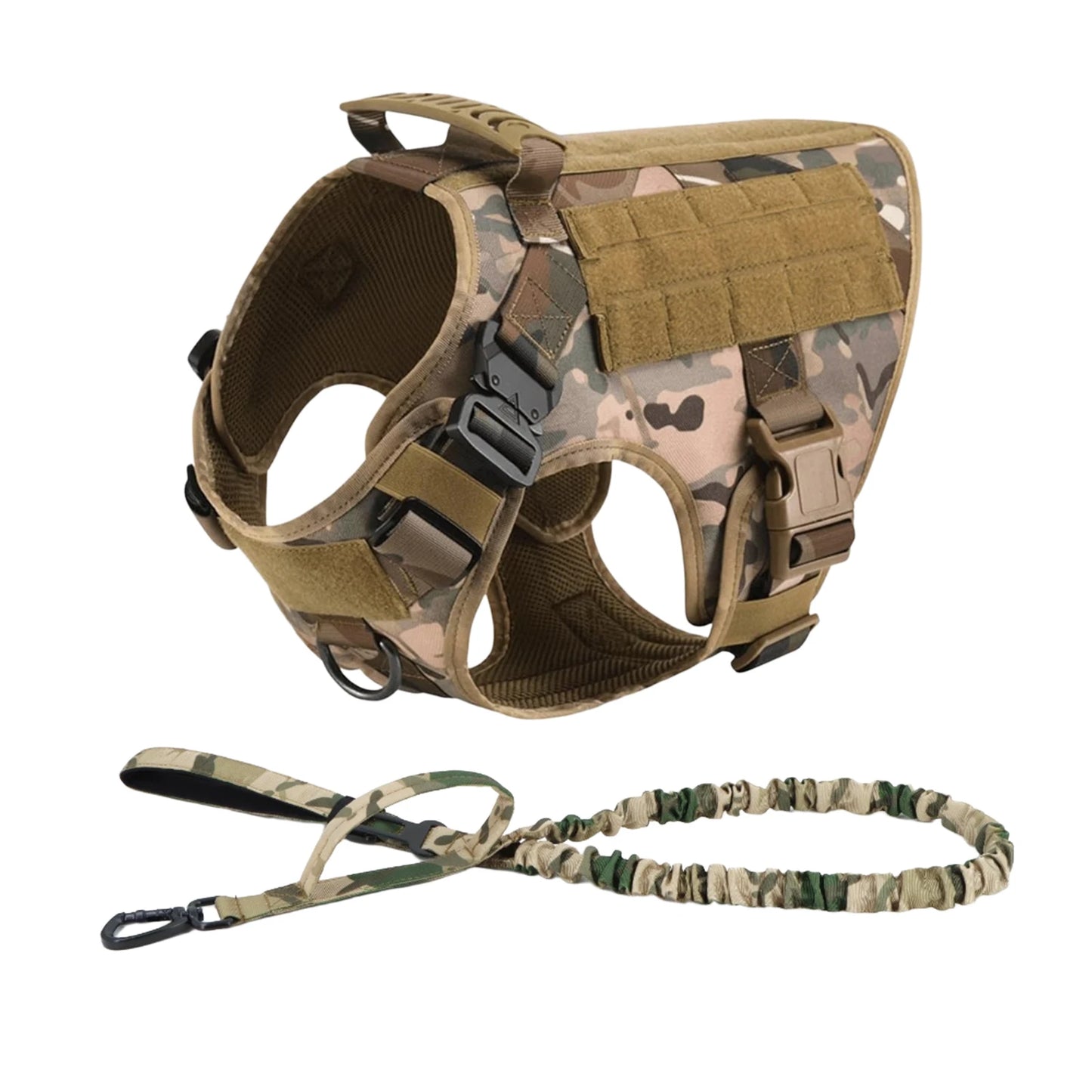 Tactical Dog Harness Collar & Leash