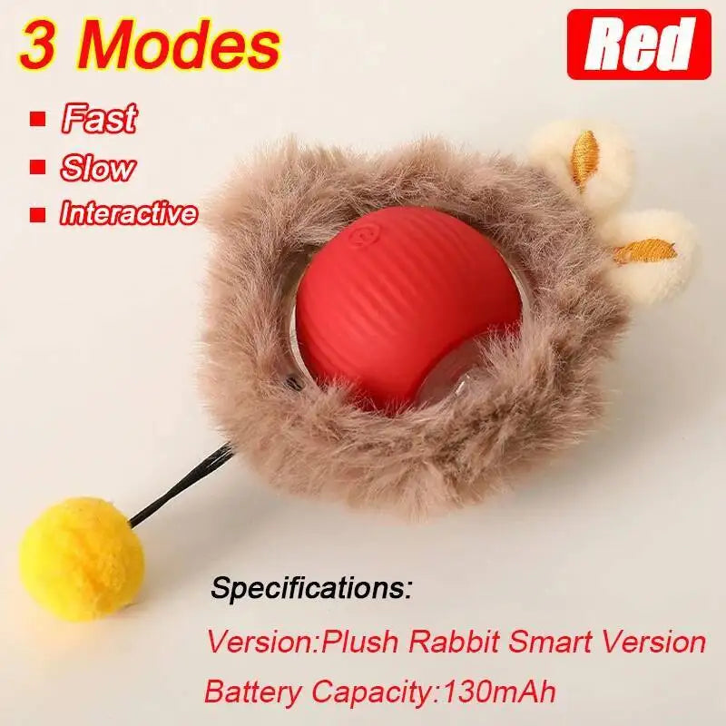 Automatic Rolling Ball Dog Toy – Interactive Self-Moving Pet Toy, Multiple Colors
