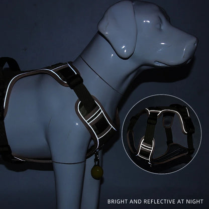 Dog Harness Reflective Medium Large Dogs Tactical Vest Big Waterproof Oxford Cloth Dog Harnesses Pet Accessories Supplies
