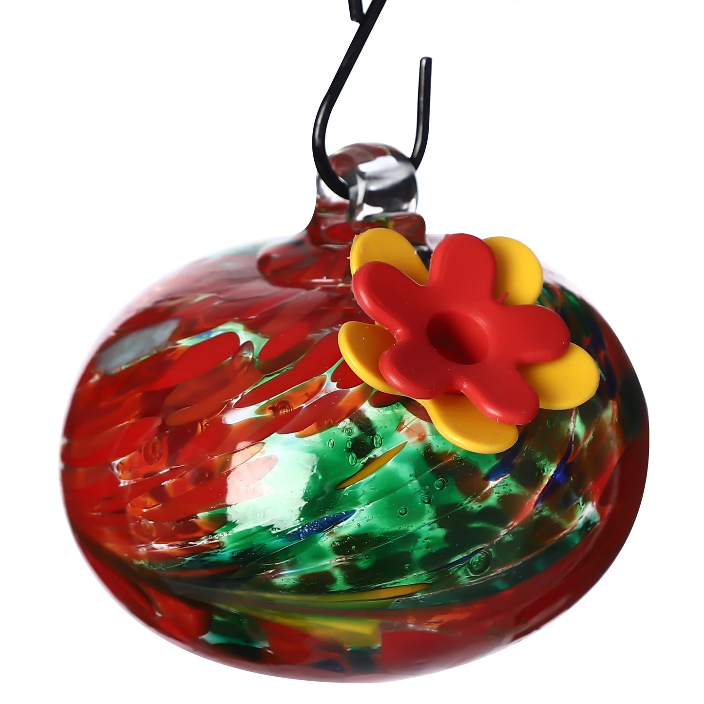 6 Glass Balls Hummingbird Feeder for Outdoor Hanging