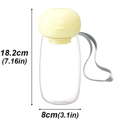 Lightweight Pet Water Bottle Dispenser With Lanyard Puppy Pet Drinker For Dog Accessories Supplies Outdoor Portable Traveling